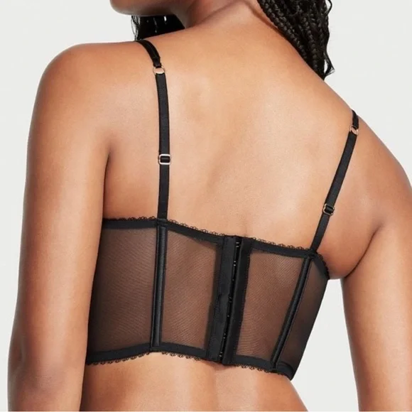 Victoria’s Secret (NWT) Very sexy floral embroidered corset lingerie top - Picture 5 of 8